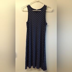 Navy/white polka dot Old Navy dress - size x-small